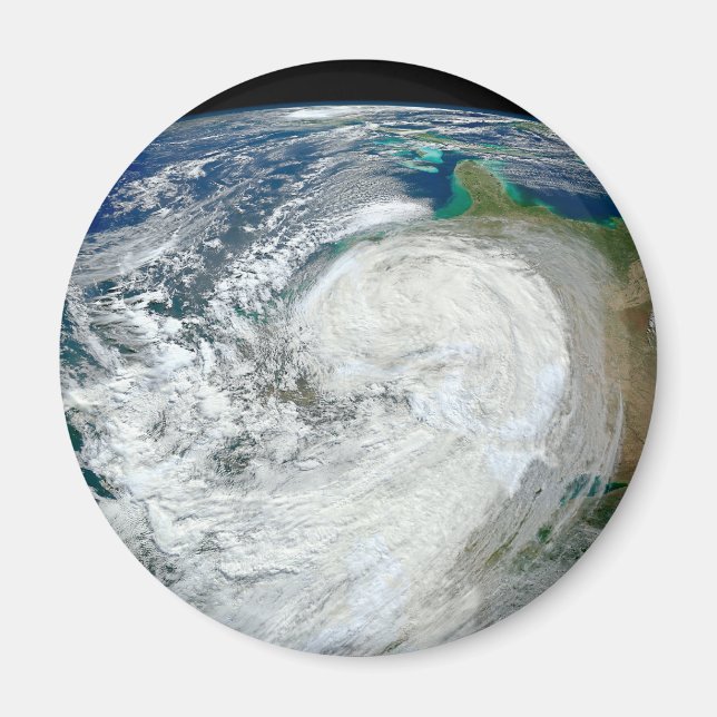 Hurrikan Sandy an der Ostküste der USA. 3 Magnet (Vorne)