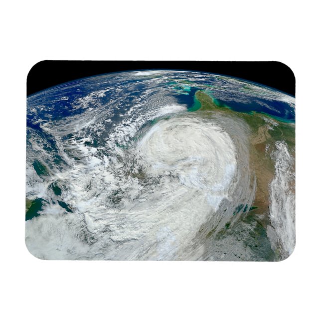 Hurrikan Sandy an der Ostküste der USA. 3 Magnet (Horizontal)