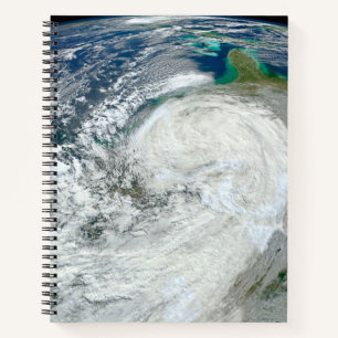 Hurrikan Sandy an der Ostküste der USA. 3 Notizbuch