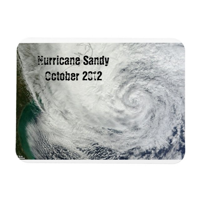 Hurrikan Sandy Magnet (Horizontal)