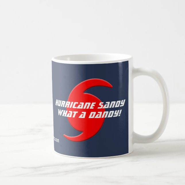 Hurrikan Sandy - was für ein Dandy! Kaffeetasse (Rechts)