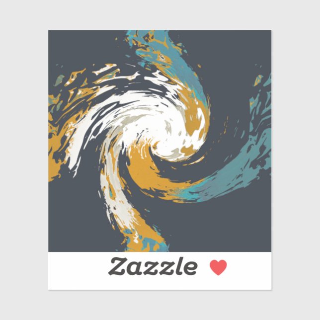 Hurrikan Twirl Aufkleber (Blatt)