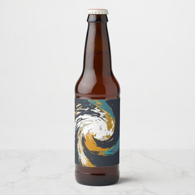 Hurrikan Twirl Bierflaschenetikett (Vorderseite)