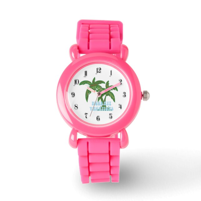 Hurrikan-Urlaub Armbanduhr (Vorderseite)