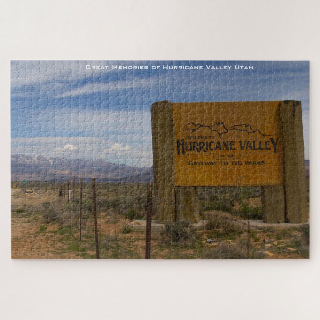 Hurrikan Valley Utah. Jigsaw Puzzle (Horizontal)