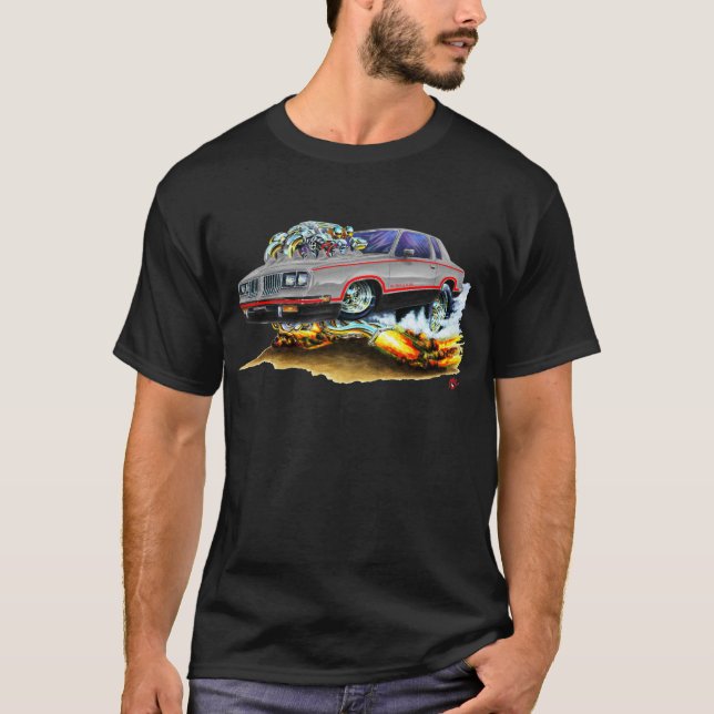 Hurst Olds Grau-Schwarzes Auto 1984-88 T-Shirt (Vorderseite)