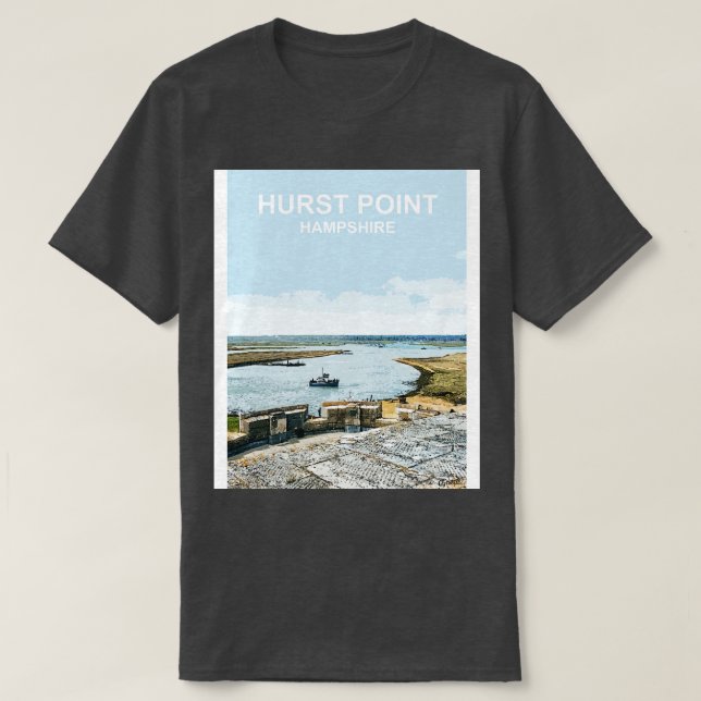 Hurst Point Hampshire Geschenk New Forest Traposte T-Shirt (Design vorne)