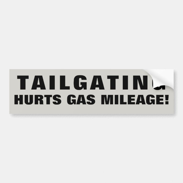Hurts Gas Meilen anpassen! Weitläufiger Schriftart Autoaufkleber (Vorne)