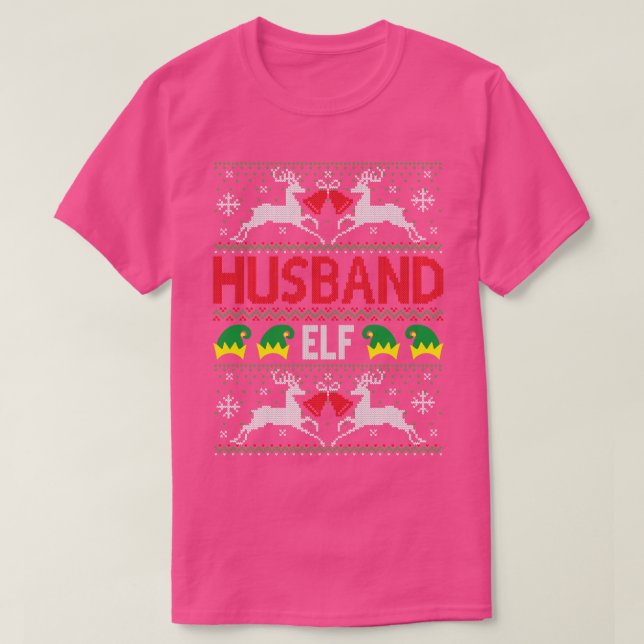 Hus Elf hässlich Weihnachtspulli T-Shirt (Design vorne)