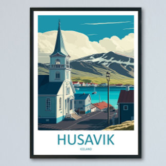 Husavik Voyage Impression Art Mural Husavik Décora