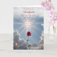 Husband Beileid Condolences Rote Rose Gedicht