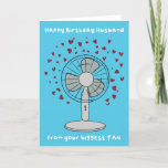 Husband Contemporary Biggest Fan Pub Birthday Card Karte<br><div class="desc">Niedliche und zeitgenössische Geburtstagskarte Ehemann Fanpun-Karte. Exklusives Design für die Marke Green Elephant Cards.</div>