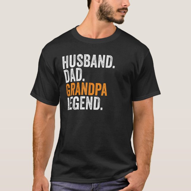 Husband Dad Grandpa Legend  Occupation Office T-Shirt (Vorderseite)