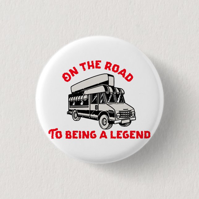 Husband dad trucker legend button (Vorderseite)
