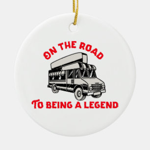 Husband dad trucker legend keramik ornament