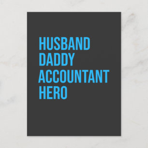 Husband Daddy Accountant Einladungspostkarte