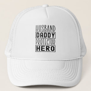 Husband Daddy Protector Hero Veteran Vater Funny Truckerkappe
