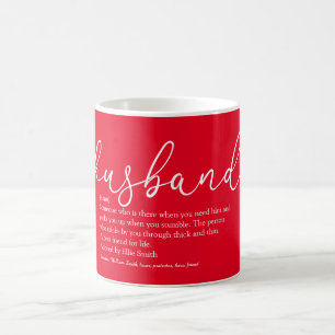 Husband Definition Coole Script-Liebe Herz Red Kaffeetasse