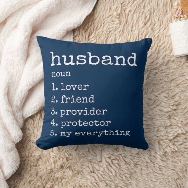 Husband Definition Jubiläum Geschenkkissen Kissen (Decke)