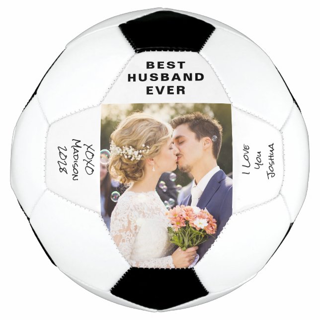 Husband Foto Personalisiert Fußball (Vorderseite)