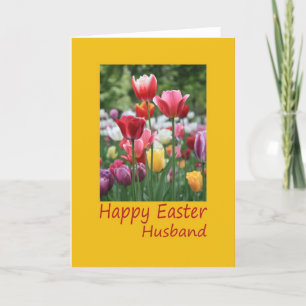 Husband Happy Oaster Tulip Karte