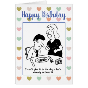 Husband hat Abendessen, der Hund hat bereits abgel