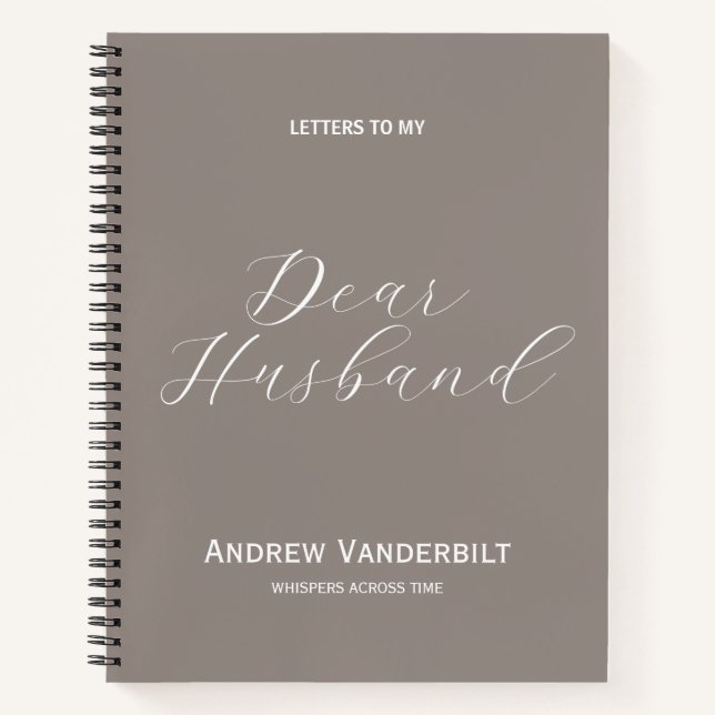 Husband im Heaven Memorial Journal Notizbuch (Vorderseite)