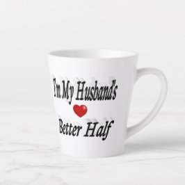 Husband lustig Zitat schwarzen Text Milchtasse