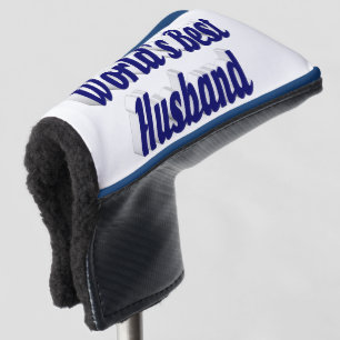Husband mit dunkelblauem Text-Kopfabdeckung Golf Headcover