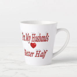 Husband mit lustigem Zitat roter Text Milchtasse