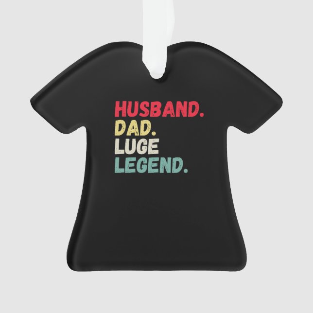 Husband Papa lug Legende Wintersport Weihnachten o Ornament (Vorderseite)