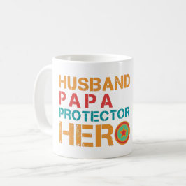 HUSBAND PAPA PROTECTOR HERO KAFFEETASSE