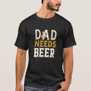 Husband Papa Vater Daddy Beer Großvater Vater D T-Shirt