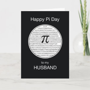Husband Pi Day Circle Karte