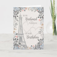 Husband Romantic Birthday Eiffel Tower