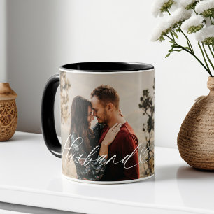 Husband Script Heart Dankbarkeit jeden Augenblick  Tasse