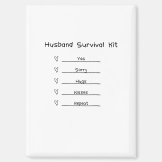 Husband Survival Kit niedlich Magnet
