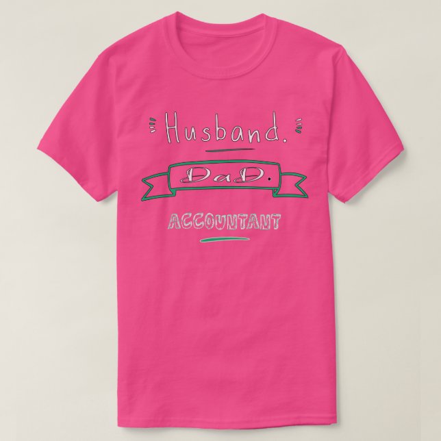 Husband Vater Accountant T-Shirt (Design vorne)
