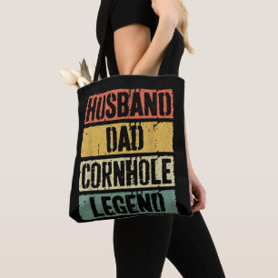 Husband Vater Cornhole Legend Tasche