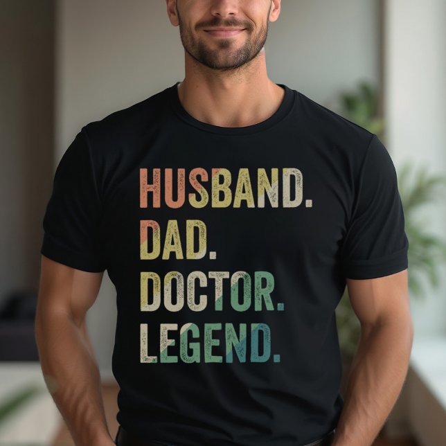 Husband Vater Doctor Legend Funny Doctor T-Shirt (Von Creator hochgeladen)