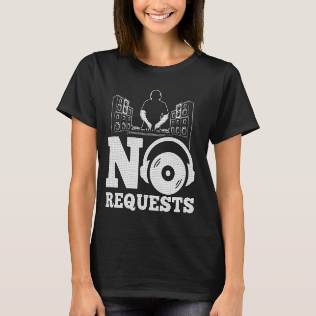 Husband-Vater Funny DJ Disc Jockey Music T-Shirt (Vorderseite)