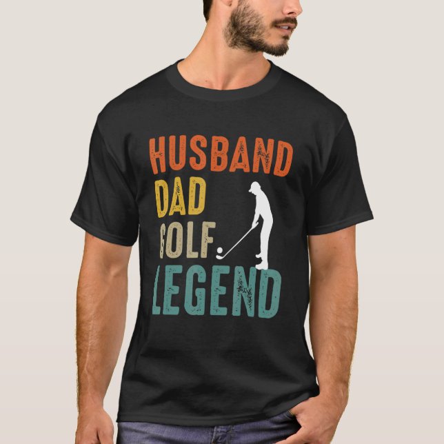 Husband Vater Golf Legend Golf Men T-Shirt (Vorderseite)