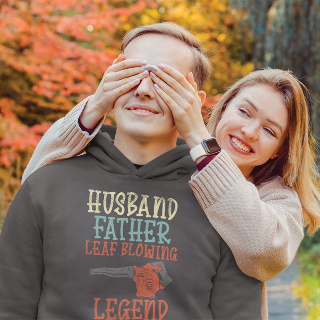 Husband Vater Leaf Blower Legende Hoodie (Von Creator hochgeladen)