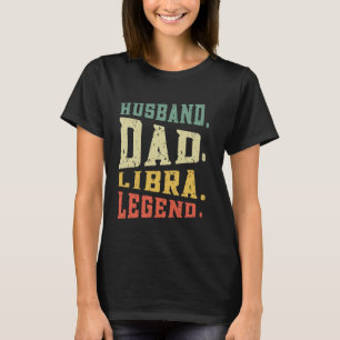 Husband Vater Libra Legend September Birthda T-Shirt