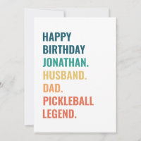 Husband Vater Pickleball Legend Individuelle Name 