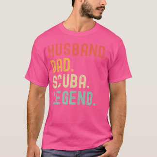 Husband Vater Scuba Legend Funny Scuba Diving T-Shirt