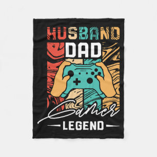 Husband Vater Video Game Legende Fleecedecke