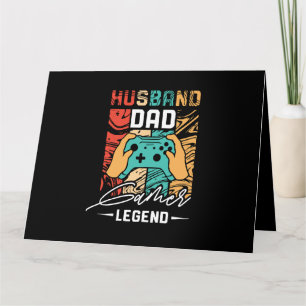 Husband Vater Video Game Legende Karte