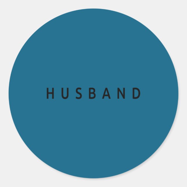 Husband Wedding Married Couple Wife Matching Husba Runder Aufkleber (Vorderseite)