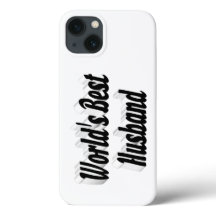 Husband with black text  iPhone case